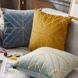 The Gilded Luxury Geo Velvet Pillow Cover Collection