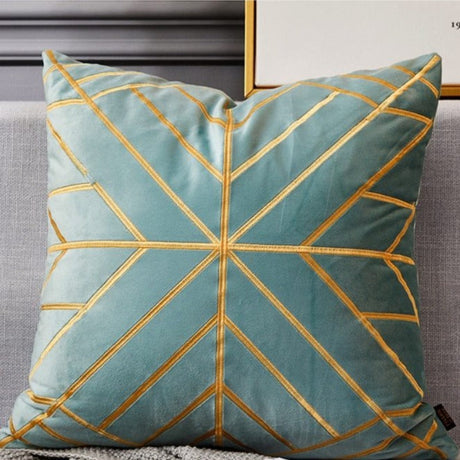 The Gilded Luxury Geo Velvet Pillow Cover Collection