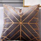 The Gilded Luxury Geo Velvet Pillow Cover Collection