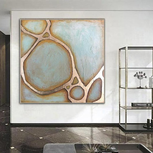 Molecular Hand Painted Canvas