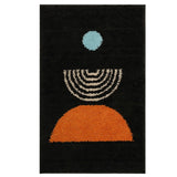 Half Moon Abstract Accent Rug