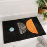 Half Moon Abstract Accent Rug