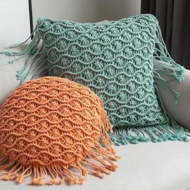 The Boho Romance Macramé Pillow Cover Collection