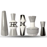 Black Meets White Ceramic Vases