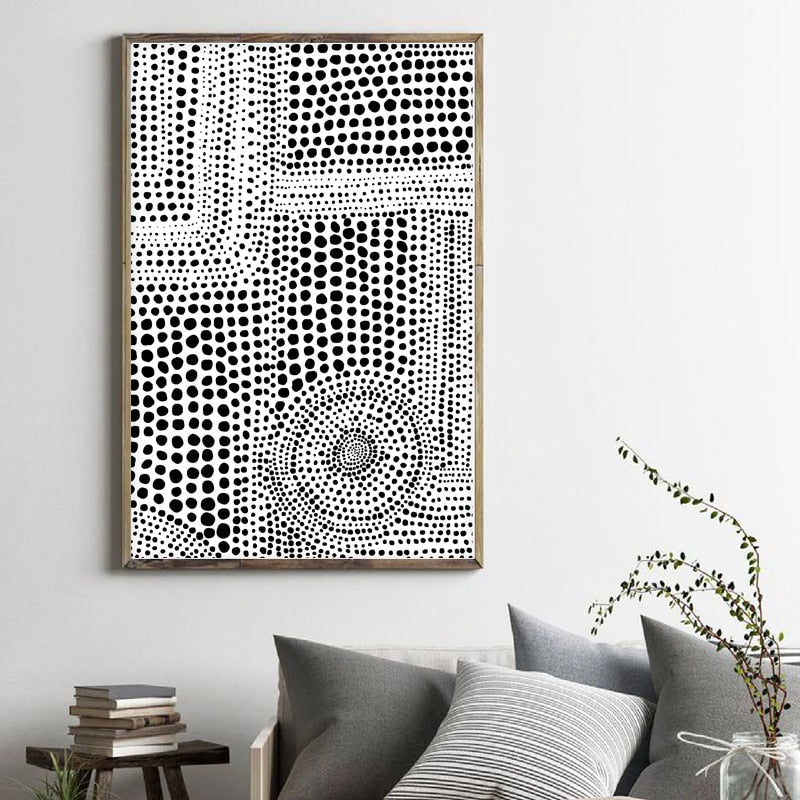 Dots in Abstract Canvas Prints