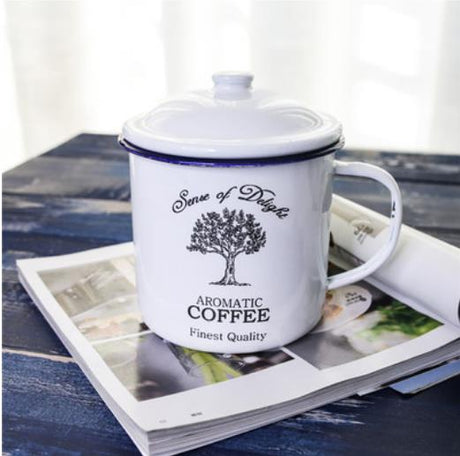 Joelle Enamel Coffee Mugs