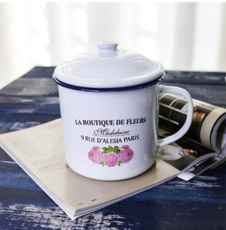 Joelle Enamel Coffee Mugs