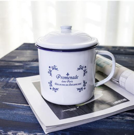 Joelle Enamel Coffee Mugs