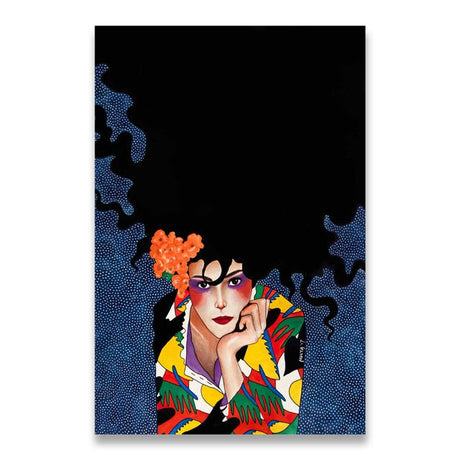 Woman in Bold Canvas Print