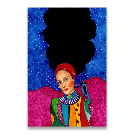 Woman in Bold Canvas Print