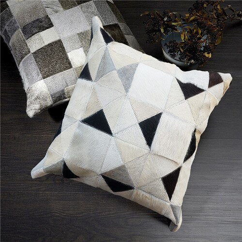 Colton Cowhide Pillow Covers