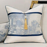 Billowy Blue Pillow Cover Collection