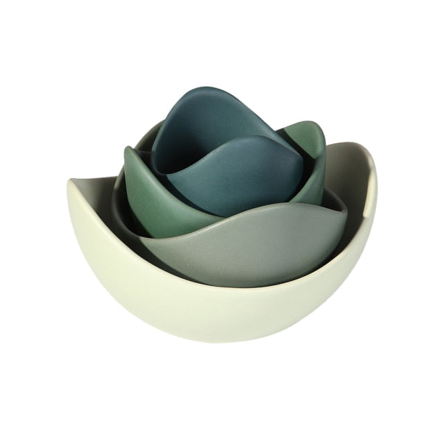 Lotus Flower Ceramic Bowls