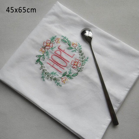 Happiness Embroidered Table Napkins