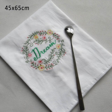 Happiness Embroidered Table Napkins