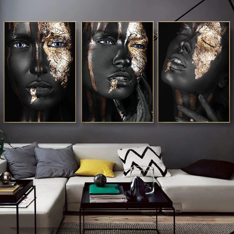 Woman in Gold Canvas Print