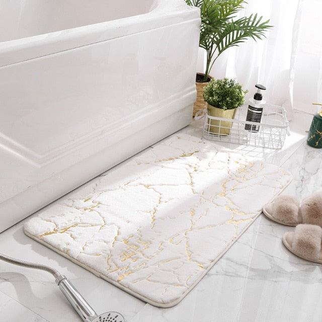 Hints of Gold Bath Mats