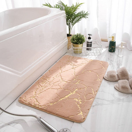 Hints of Gold Bath Mats