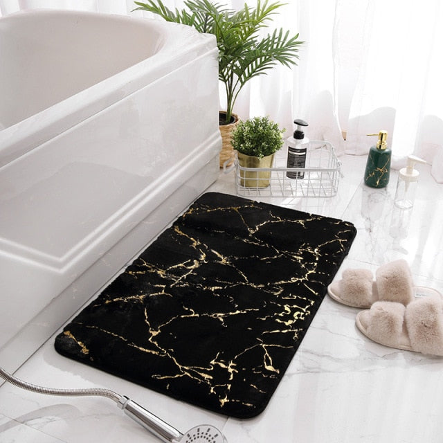 Hints of Gold Bath Mats