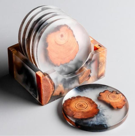 Risa Wood and Resin Coasters