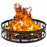 36" Metal Fire Pit Ring