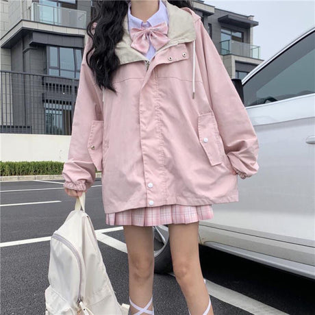 Patchwork Loose Casual Chic Coats