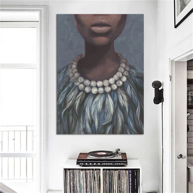 Beauty in Pearls Hand Painted Canvas