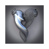 Modern Love in Silver Canvas Prints