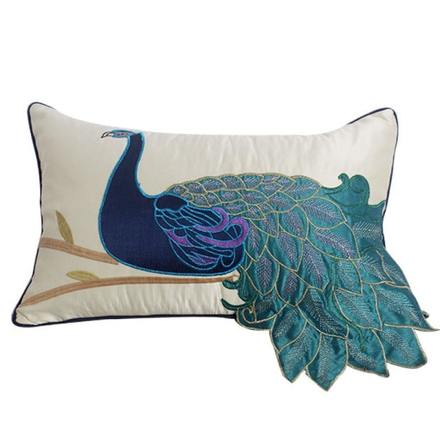 Belle Peacock Pillow Cover