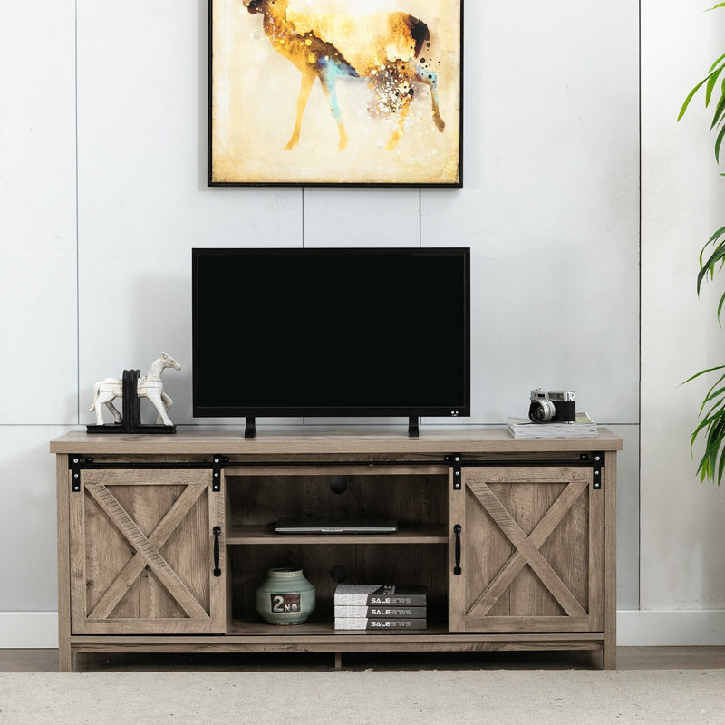 Farmhouse Barn Door TV Stand