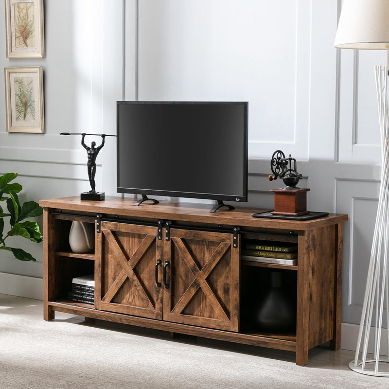 Farmhouse Barn Door TV Stand