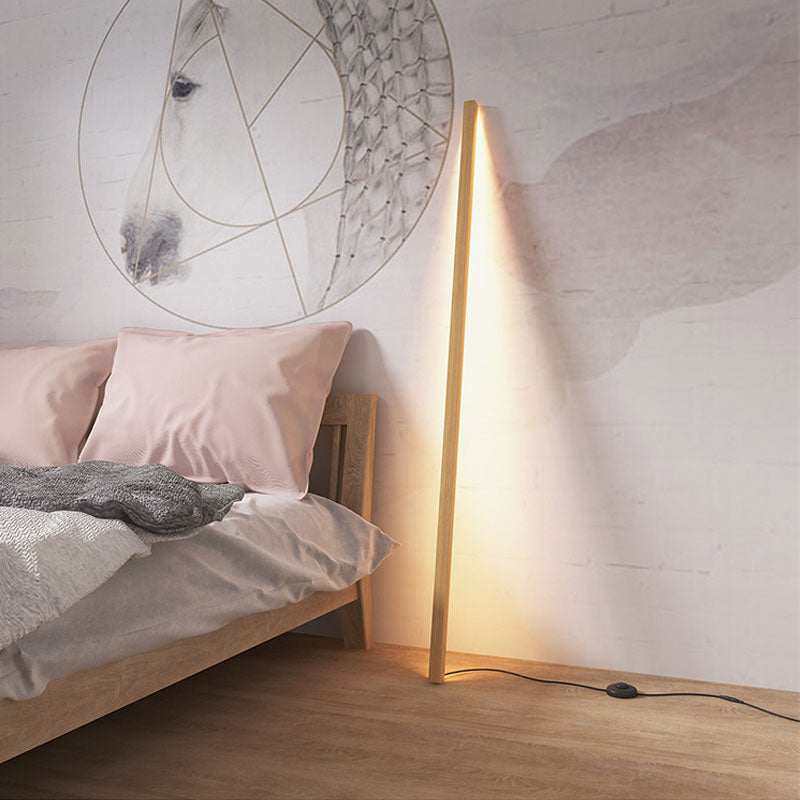 Wooden Standing Lamp Pole