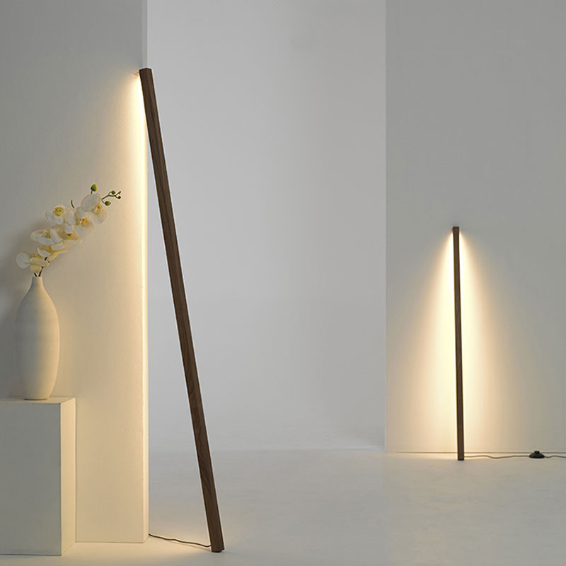 Wooden Standing Lamp Pole
