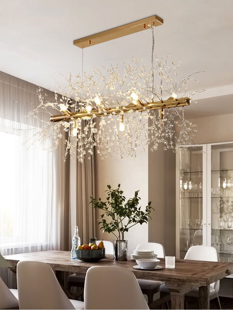 Modern Crystal Dandelion Chandelier