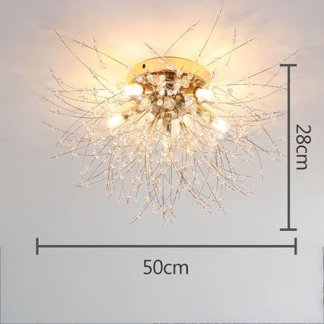 Modern Dandelion Crystal LED Chandelier