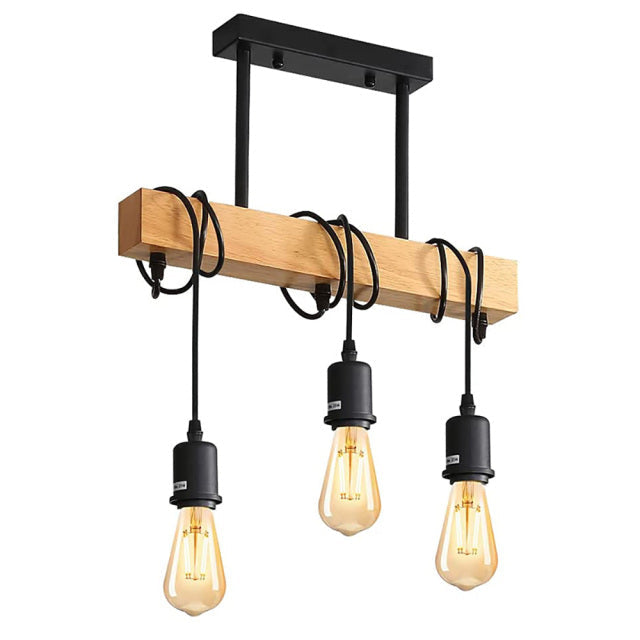 Modern Wooden Vintage Pendant Industrial Light