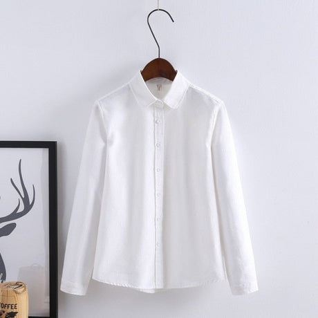 Long Sleeve Cotton Blouse