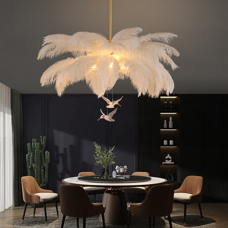 Feather Light Pendant Feathers LED Chandelier