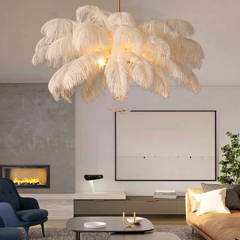 Feather Light Pendant Feathers LED Chandelier