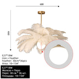 Feather Light Pendant Feathers LED Chandelier