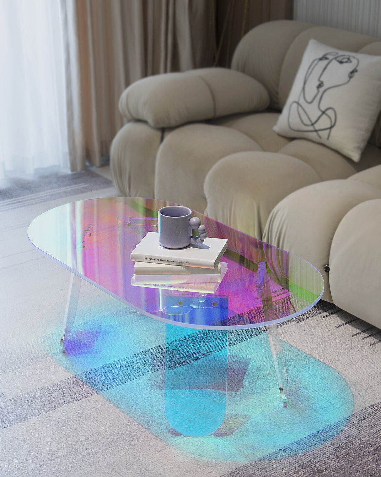 Transparent Acrylic Coffee Table