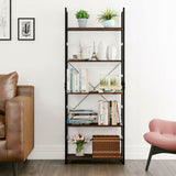 5 Tier Industrial Open Bookcase