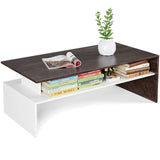 Modern 2 Tier Coffee Table Table
