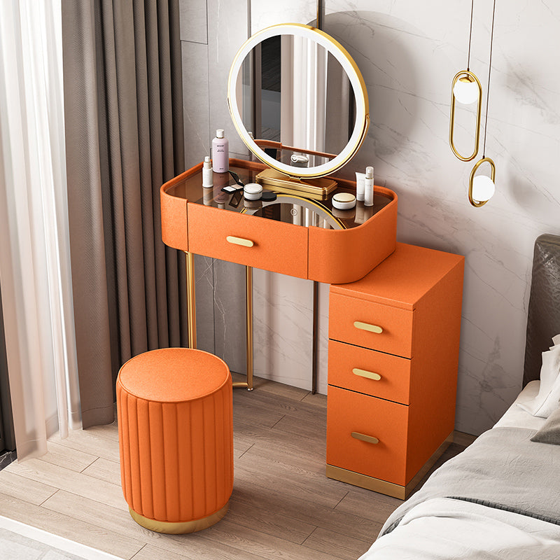 Modern Luxury Vanity with Mirror and Drawers