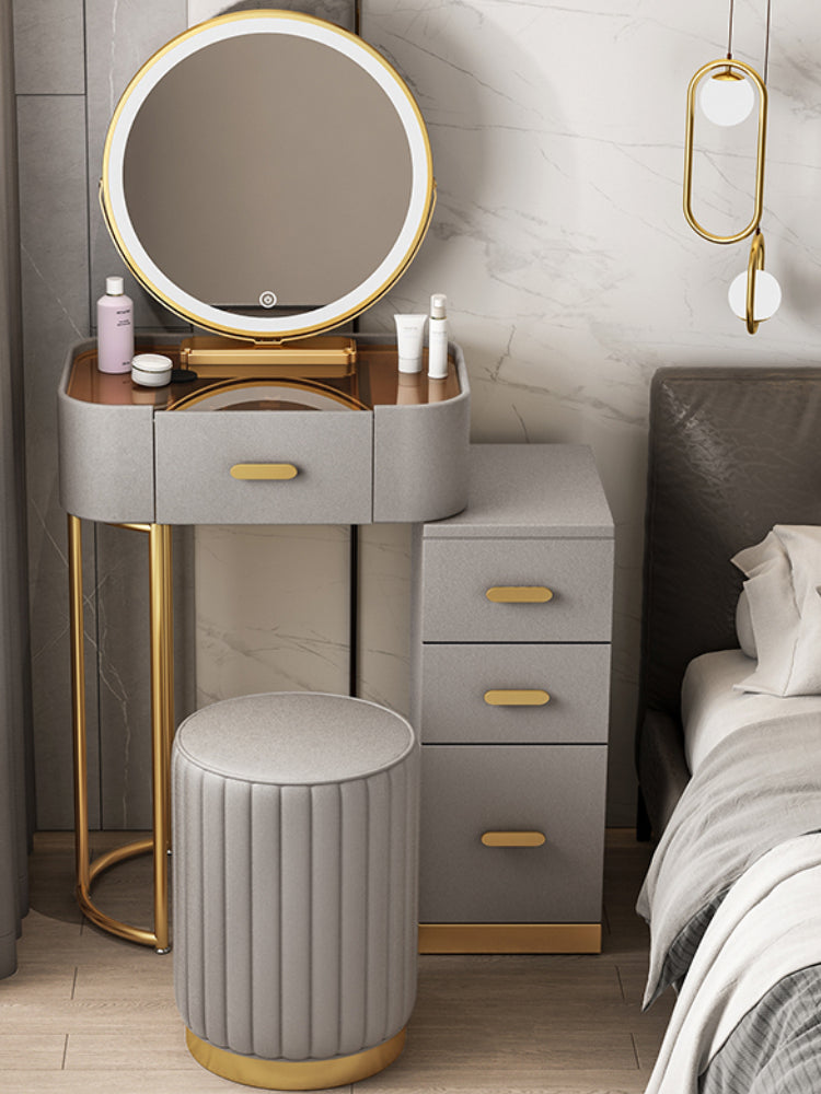 Modern Luxury Vanity with Mirror and Drawers