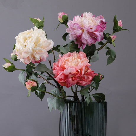 The Luxe Overbloomed Peony Stem - Floral