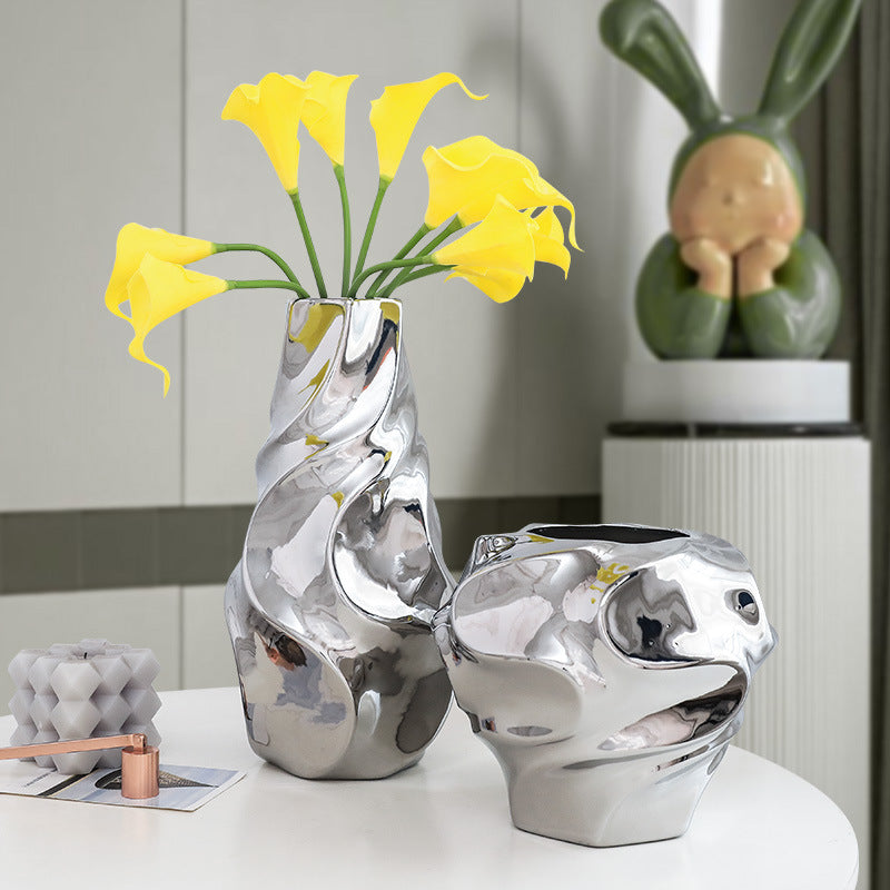 Simply Silver Vases