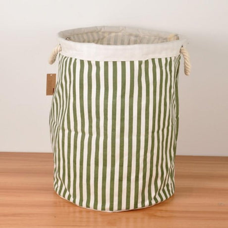 The Cabana Stripe Canvas Basket