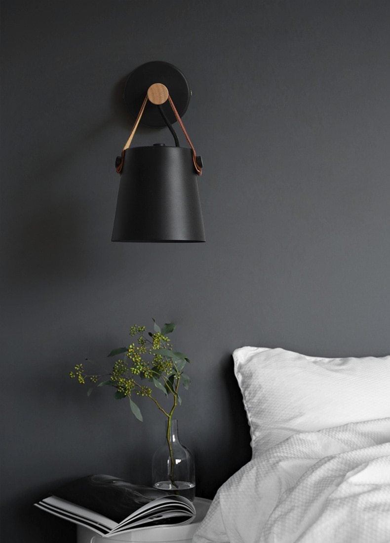 Nordic Wooden Hanging Wall Lamp