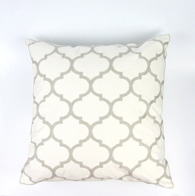 Garion Gray Embrodiered Pillow Covers